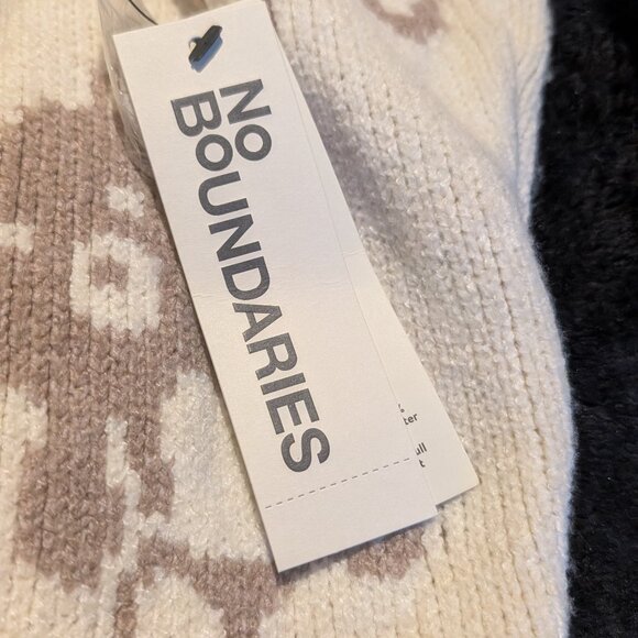 NWT No Boundaries Button-Front Cardigan Teddy Bear in Almond XXS - Picture 2 of 14